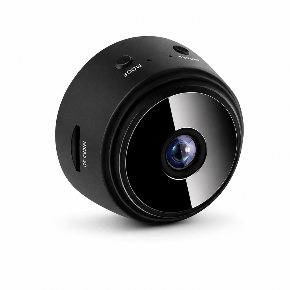 Mini HD Security Camera – Compact Indoor Camera with MicroSD Recording